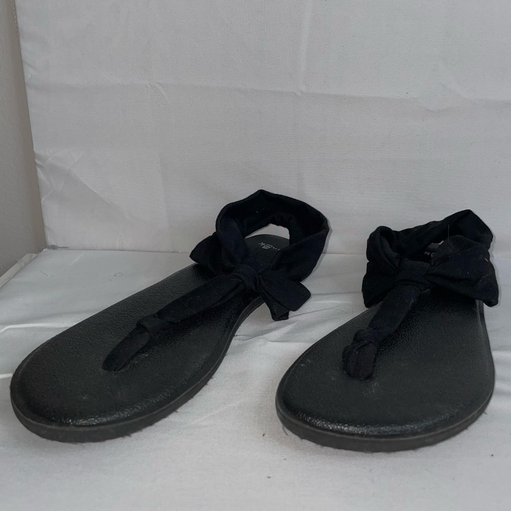 Sanuk Sandals Yoga Sling Back 2 Ella Yoga Mat Stretch Knit Fabric Slip on Shoes